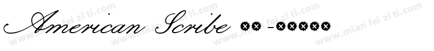 American Scribe 字体字体转换